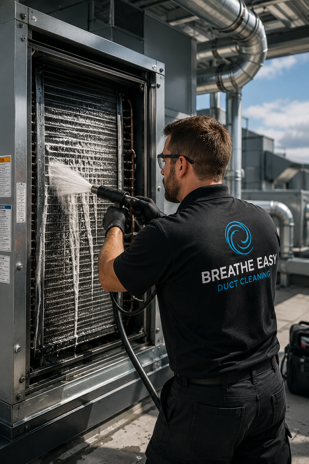 HVAC coil cleaning, breathe easy, main duct cleaning